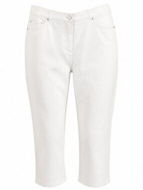 NEW with tags, Cotton blend capri pants, Rafaella Classic, white, Size 14P